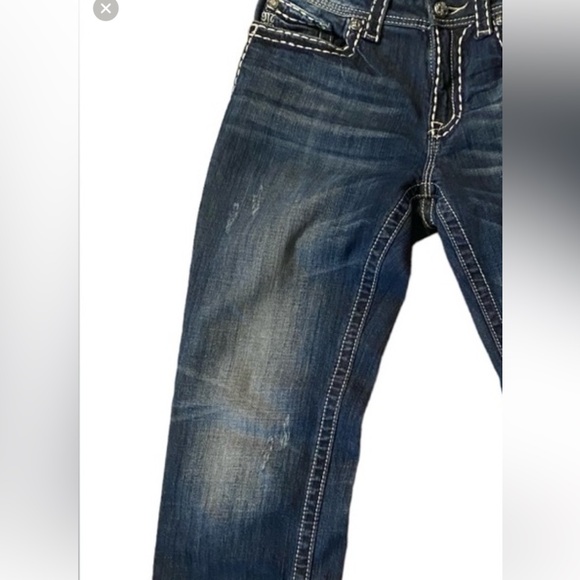 Miss Me Boyfriend Distressed Capri Pants 28 - Picture 14 of 14